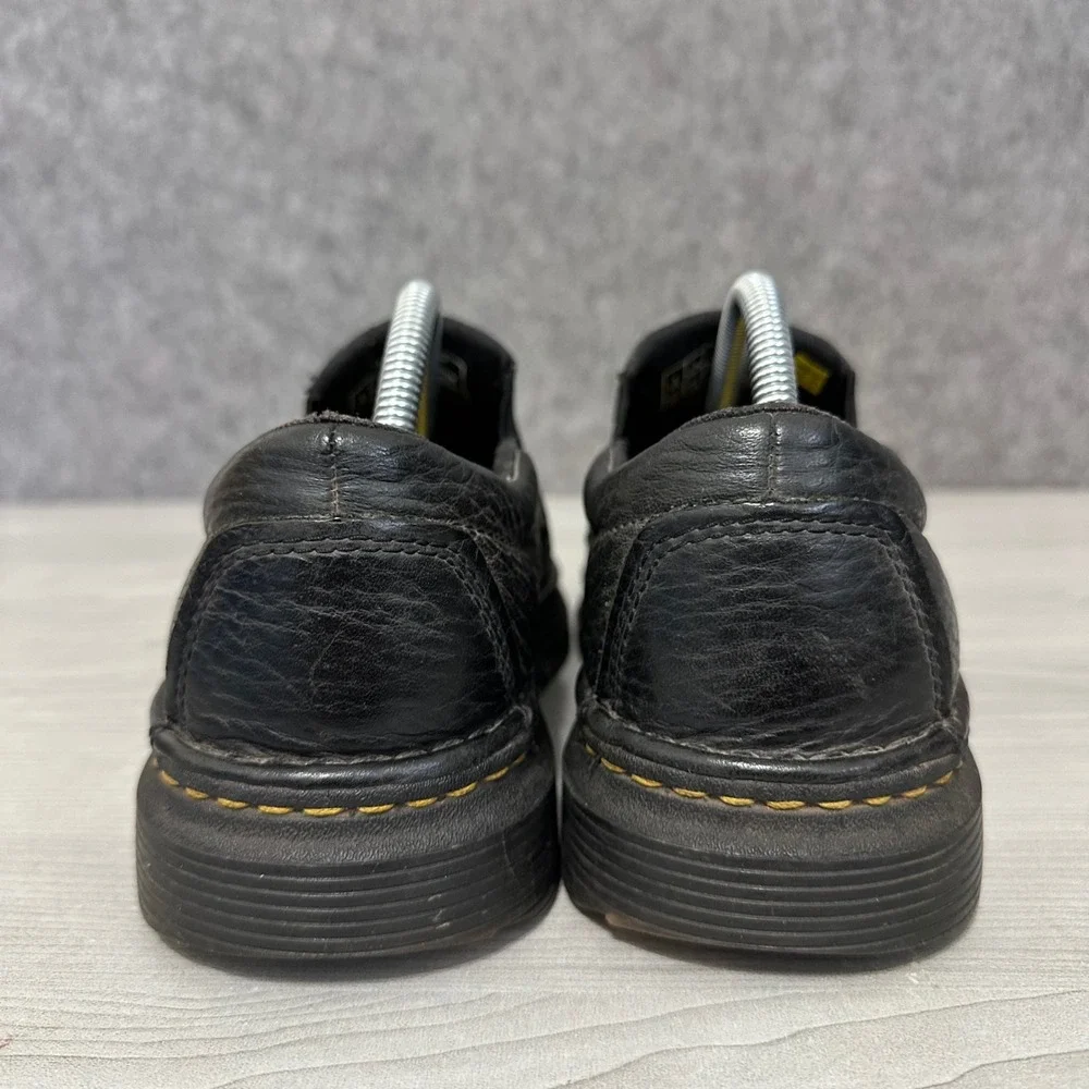 Dr. Martens Boyle Slip-On Loafers Mens Size 9 Black Leather Casual Comfort Shoes